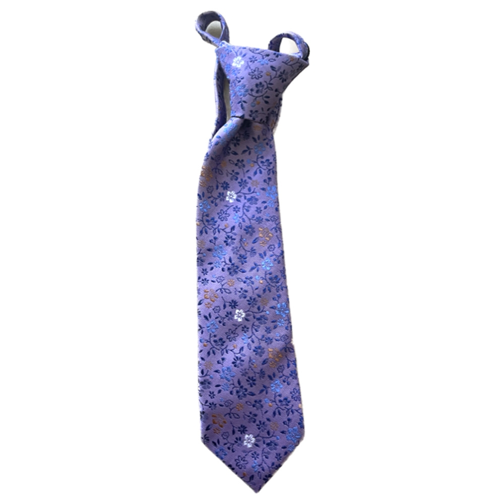 Toddler Floral Zipper Necktie, , large