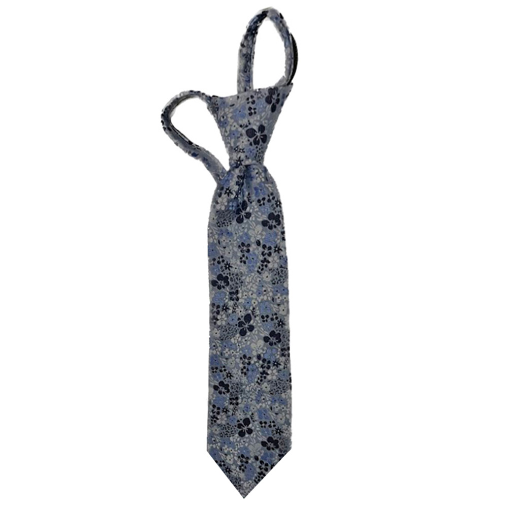 Toddler Floral Zipper Necktie