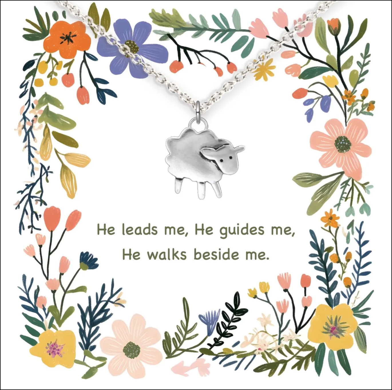 He Leads Me Necklace