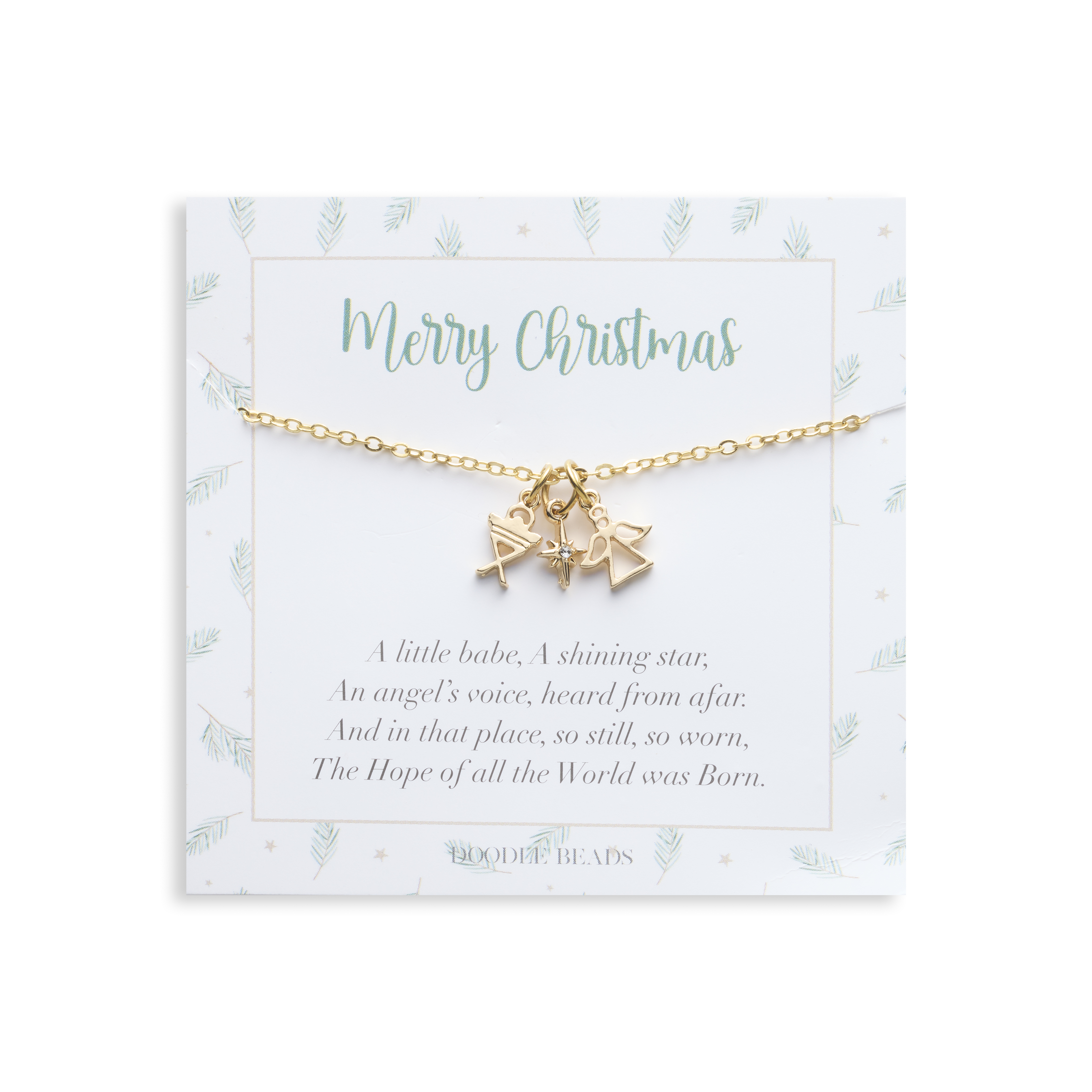 Three Charm Nativity Necklace, , large
