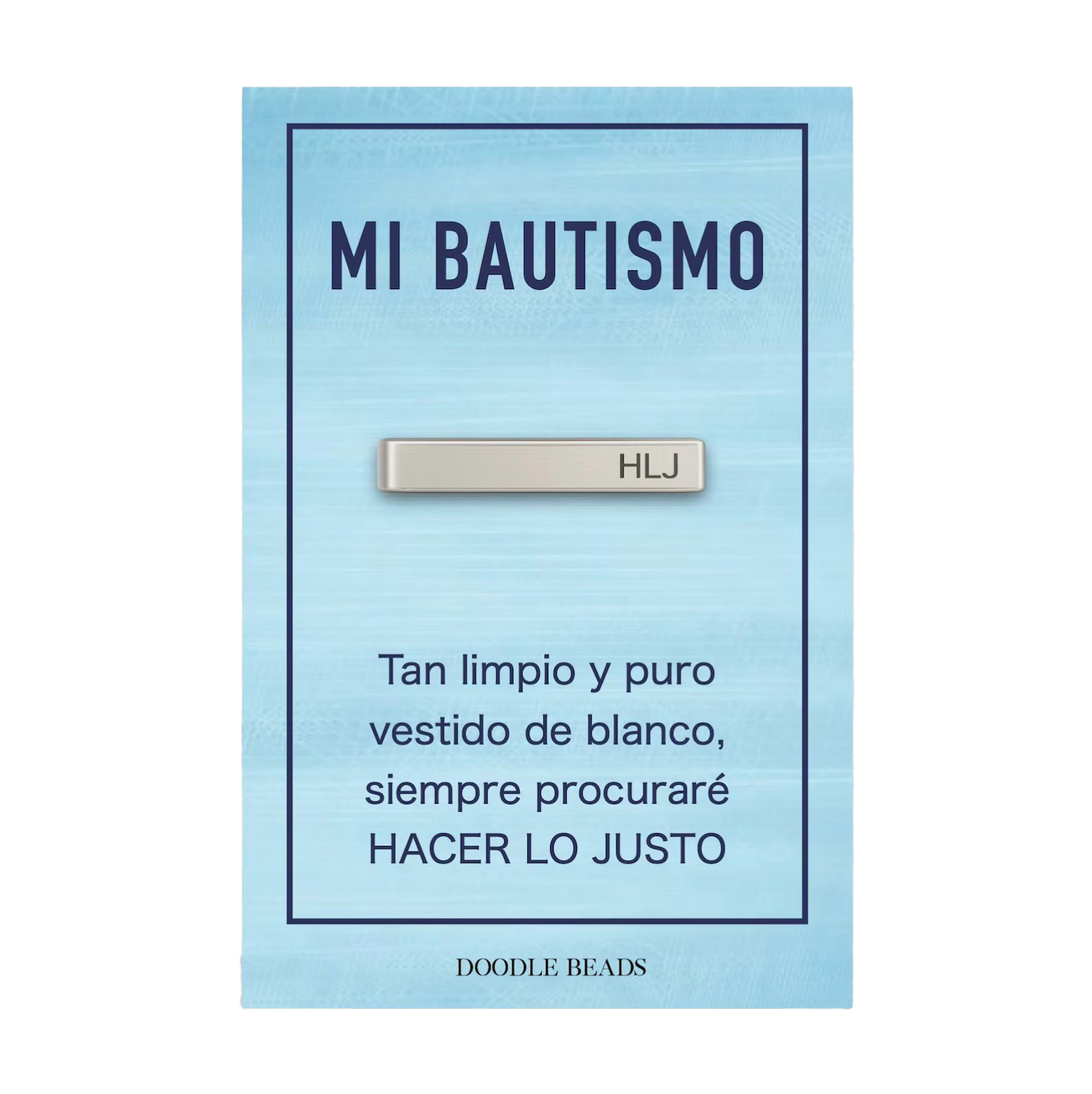 Spanish HLJ (CTR) My Baptism Tie Bar