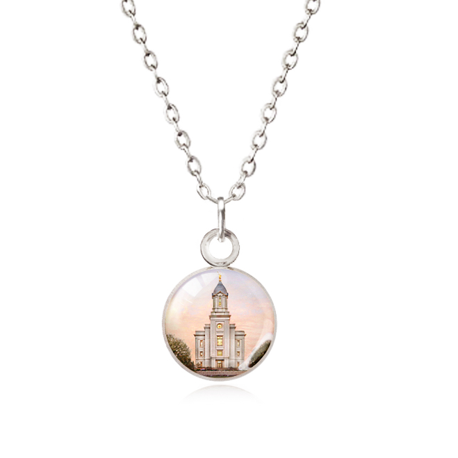 Cedar City Utah Temple Necklace, , large