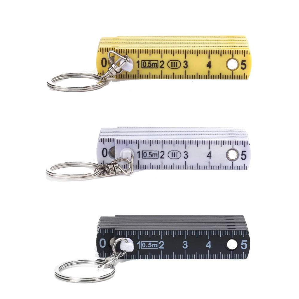Mini Folding Ruler Keyring (Assorted Colors), , large