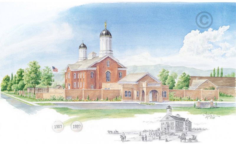 Vernal Utah Temple - 3x4 Print