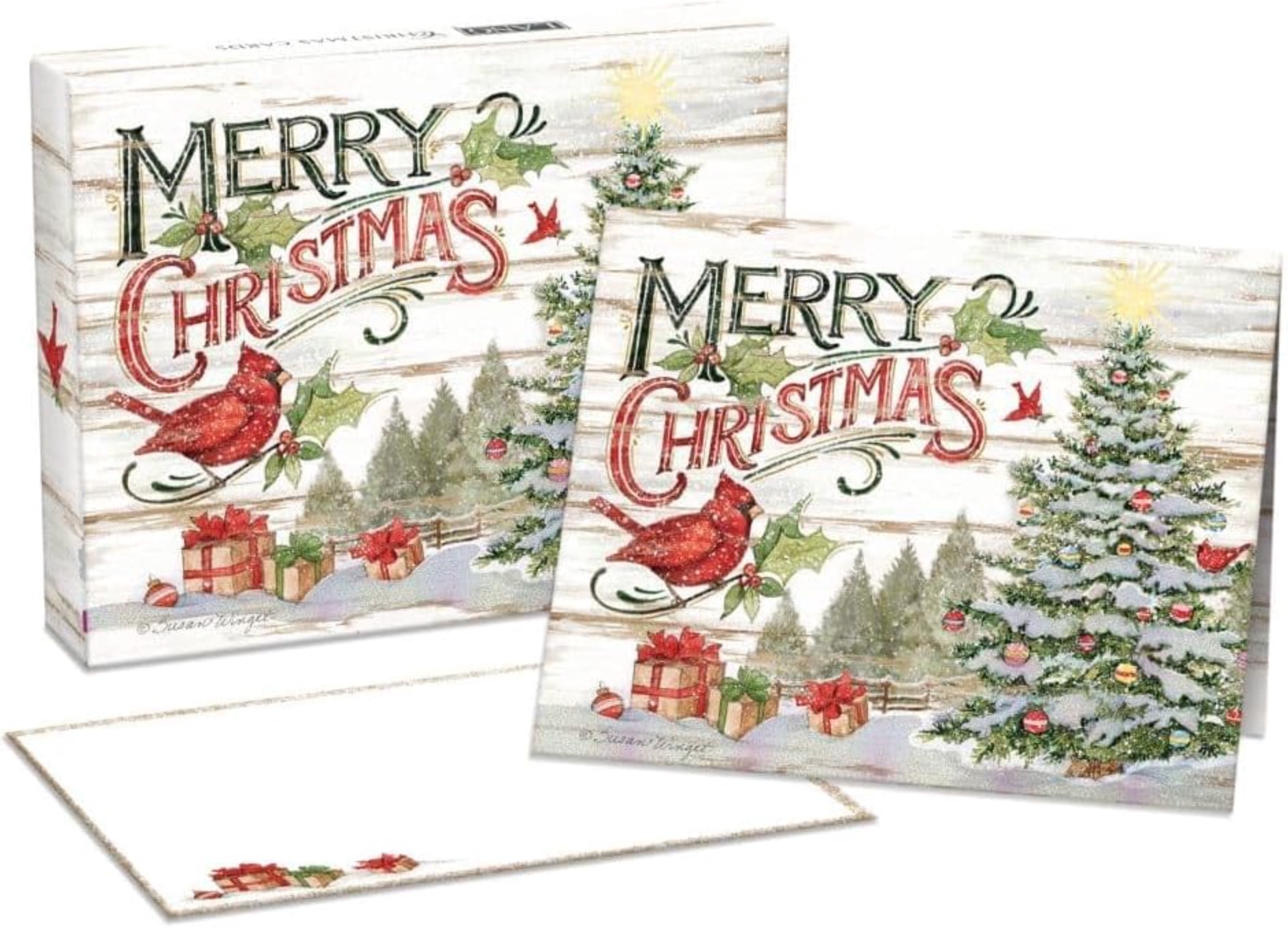 Pine Forest Boxed Christmas Cards, , large image number 2