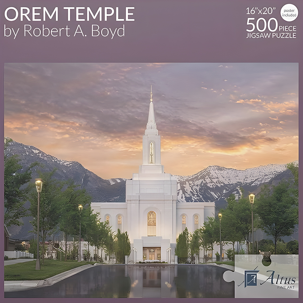 Orem Utah Temple 500 Piece Puzzle