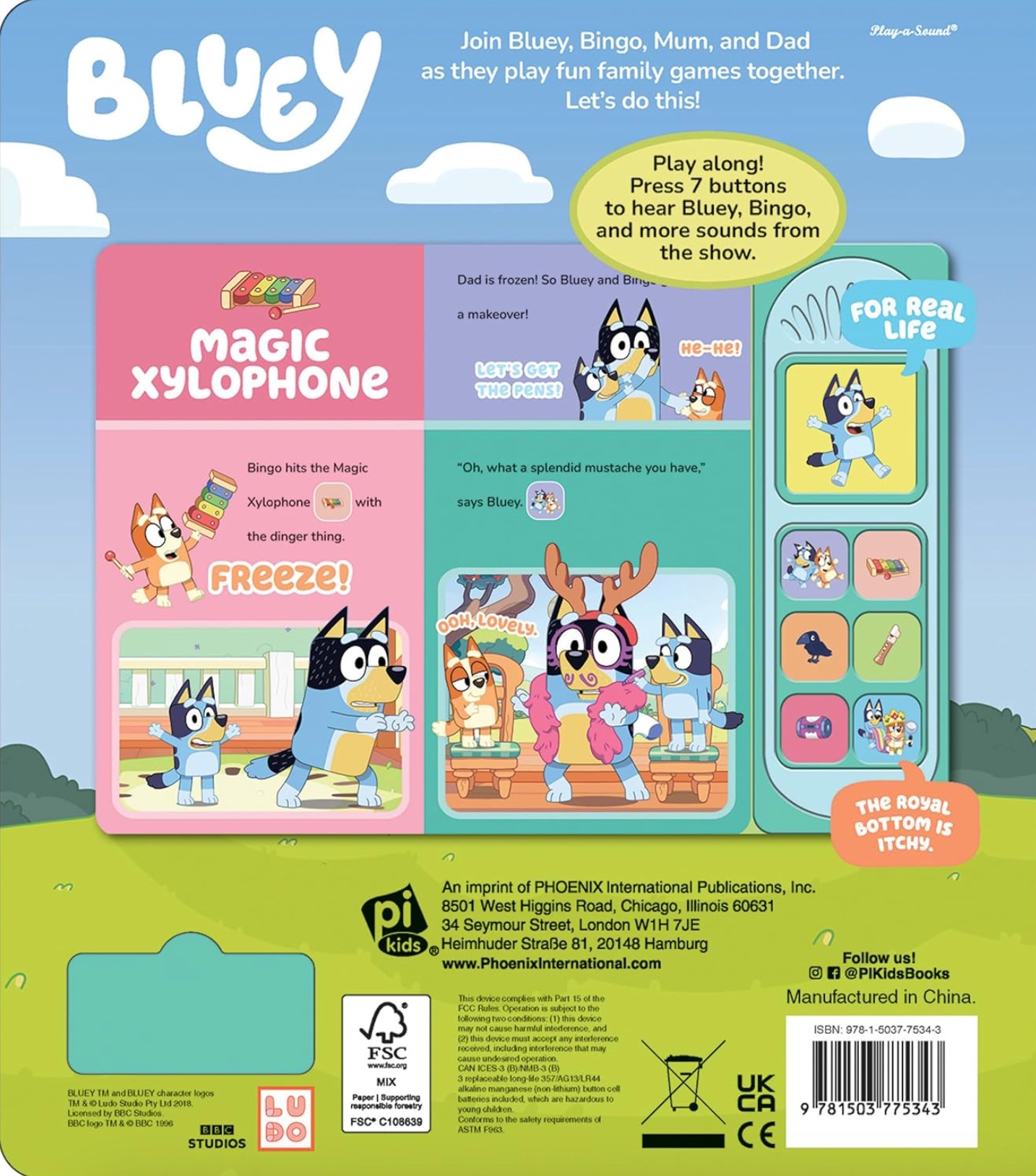 Bluey Let's Play Games! Little Sound Book, , large