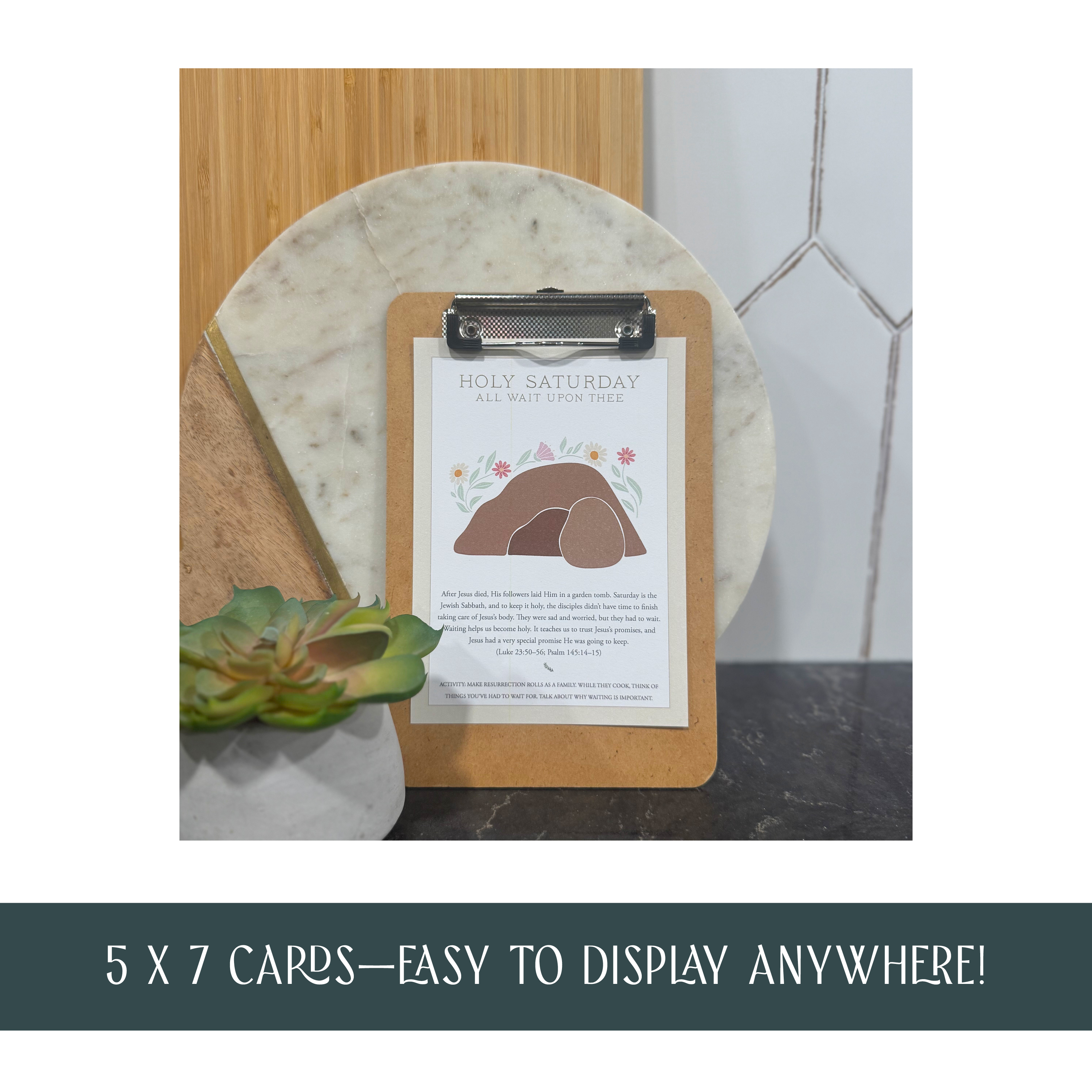 Holy Week Easter Cards (Instant Download), , large