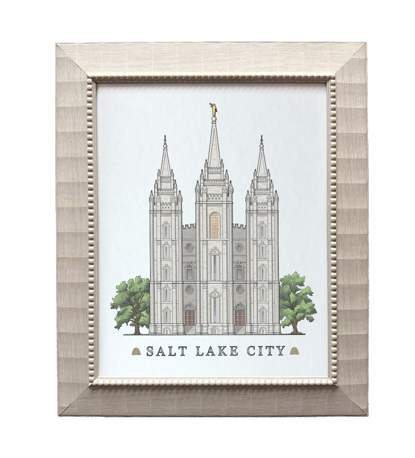 Salt Lake City Utah Temple (15x18 Framed Paper Print)