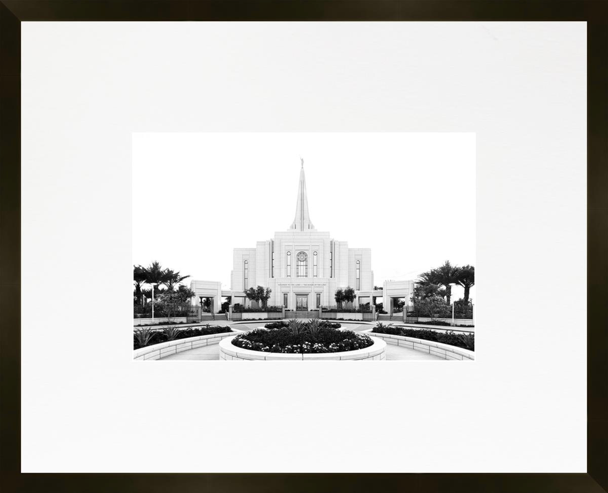 Gilbert Arizona Temple, Place of Peace (21x17 Framed Paper Print)