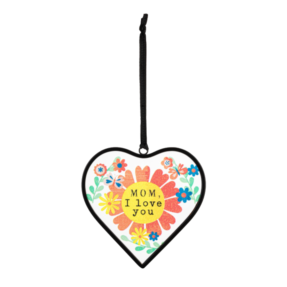 Love You Mom Heart Suncatcher, , large image number 0