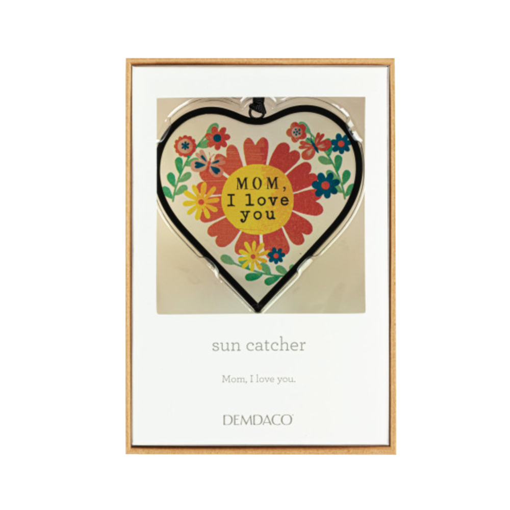 Love You Mom Heart Suncatcher, , large image number 1