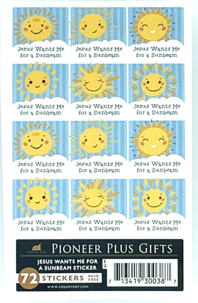 Jesus Wants Me for a Sunbeam Stickers