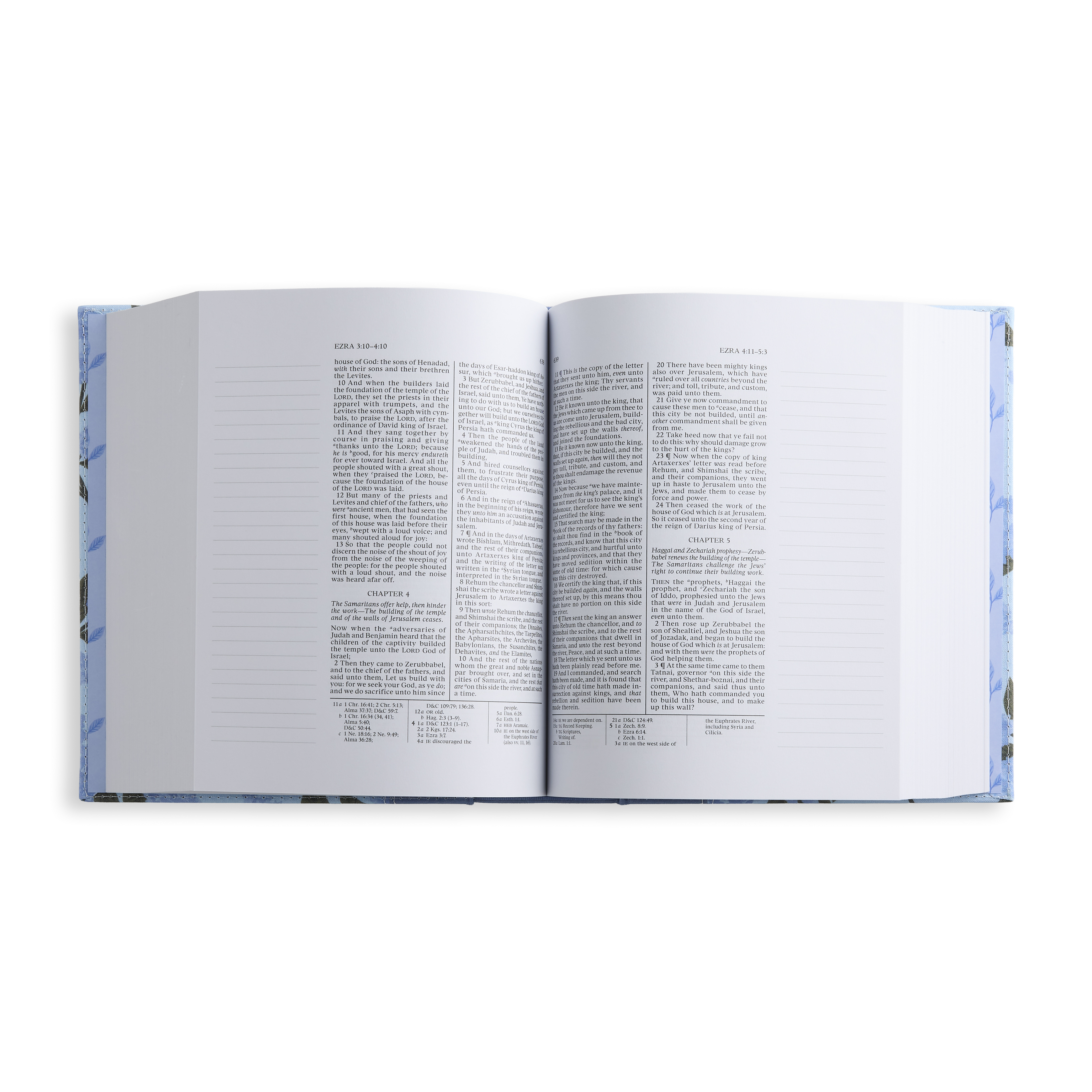The Old Testament, Journal Edition, Blue Floral (No Index), , large image number 2
