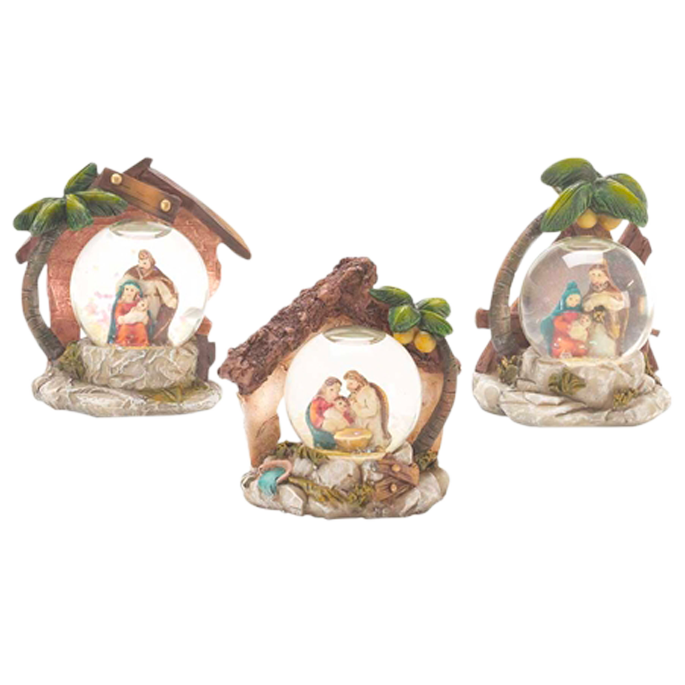 Mini Snow Globe Nativity (Assorted)
