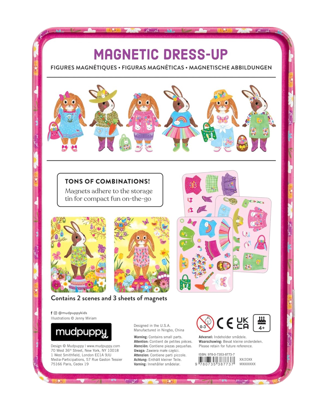Garden Bunnies Magnetic Dress-Up, , large image number 2