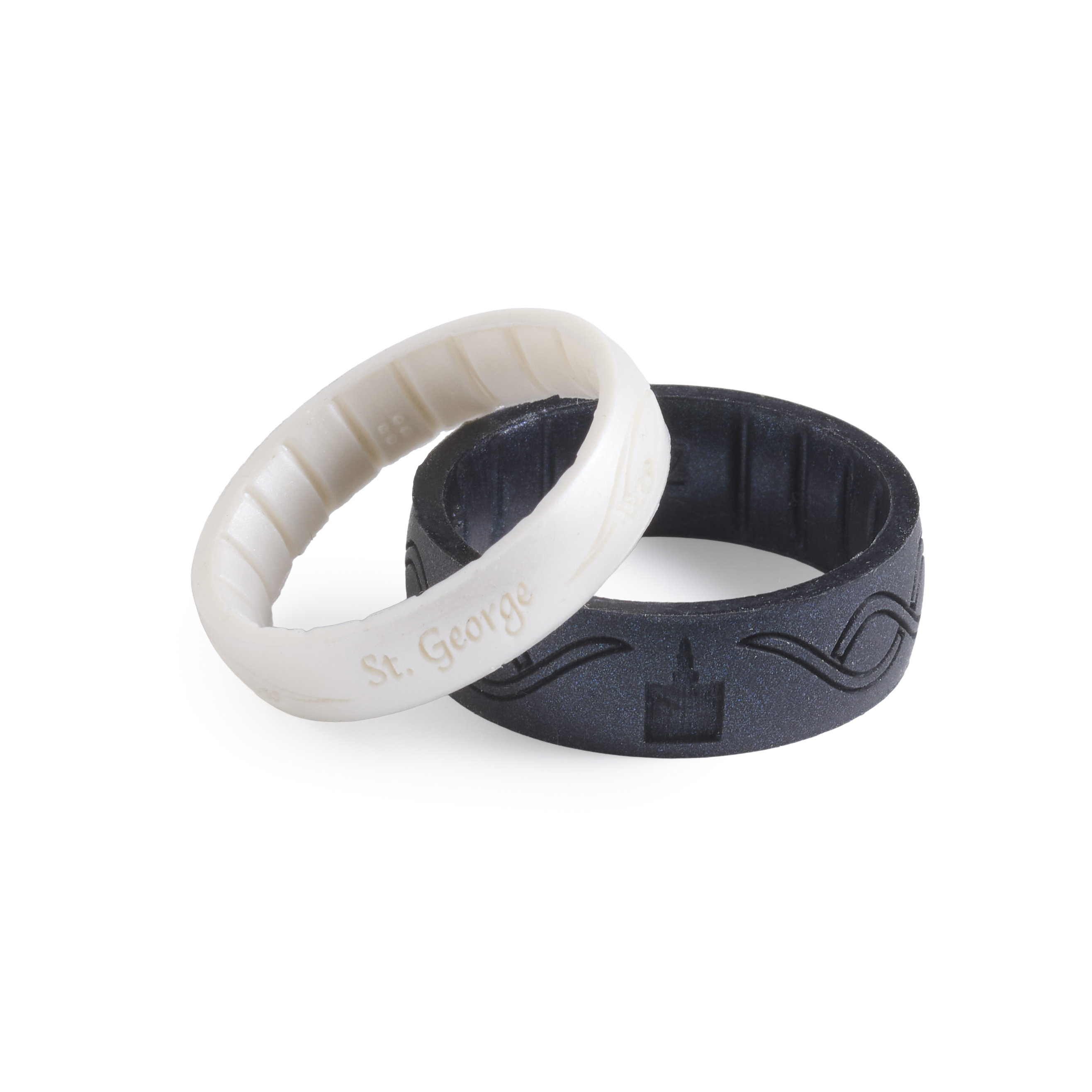 St George Temple Thin Silicone Ring, , large image number 2