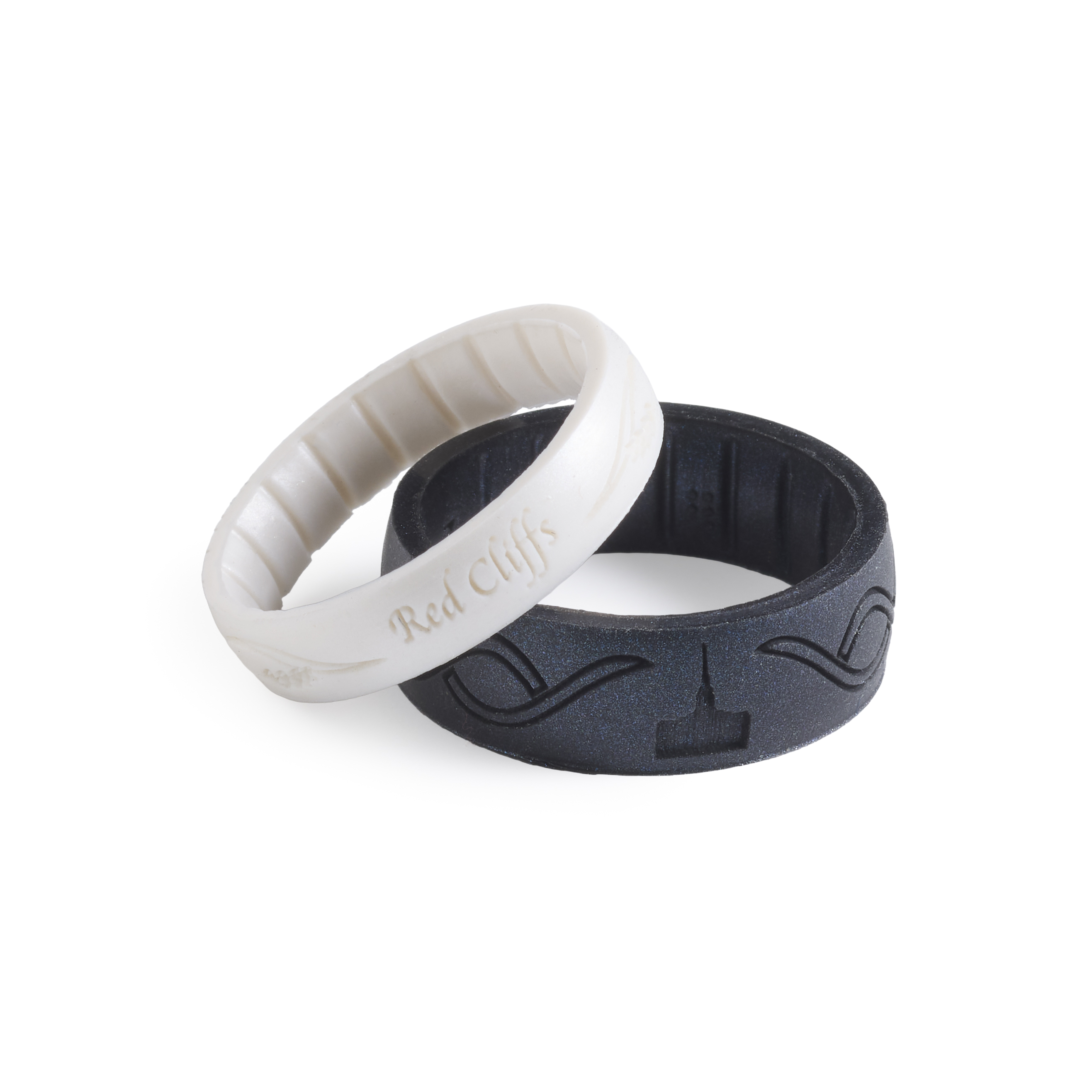 Red Cliffs Temple Thin Silicone Ring, , large image number 2