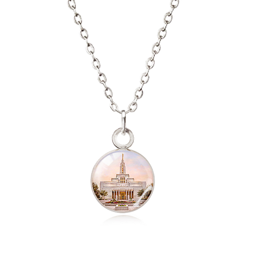 Draper Utah Temple Necklace, , large