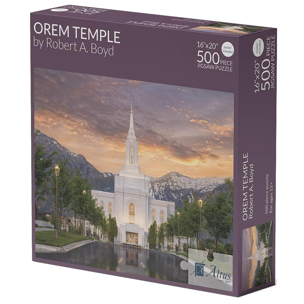 Orem Utah Temple 500 Piece Puzzle, , large