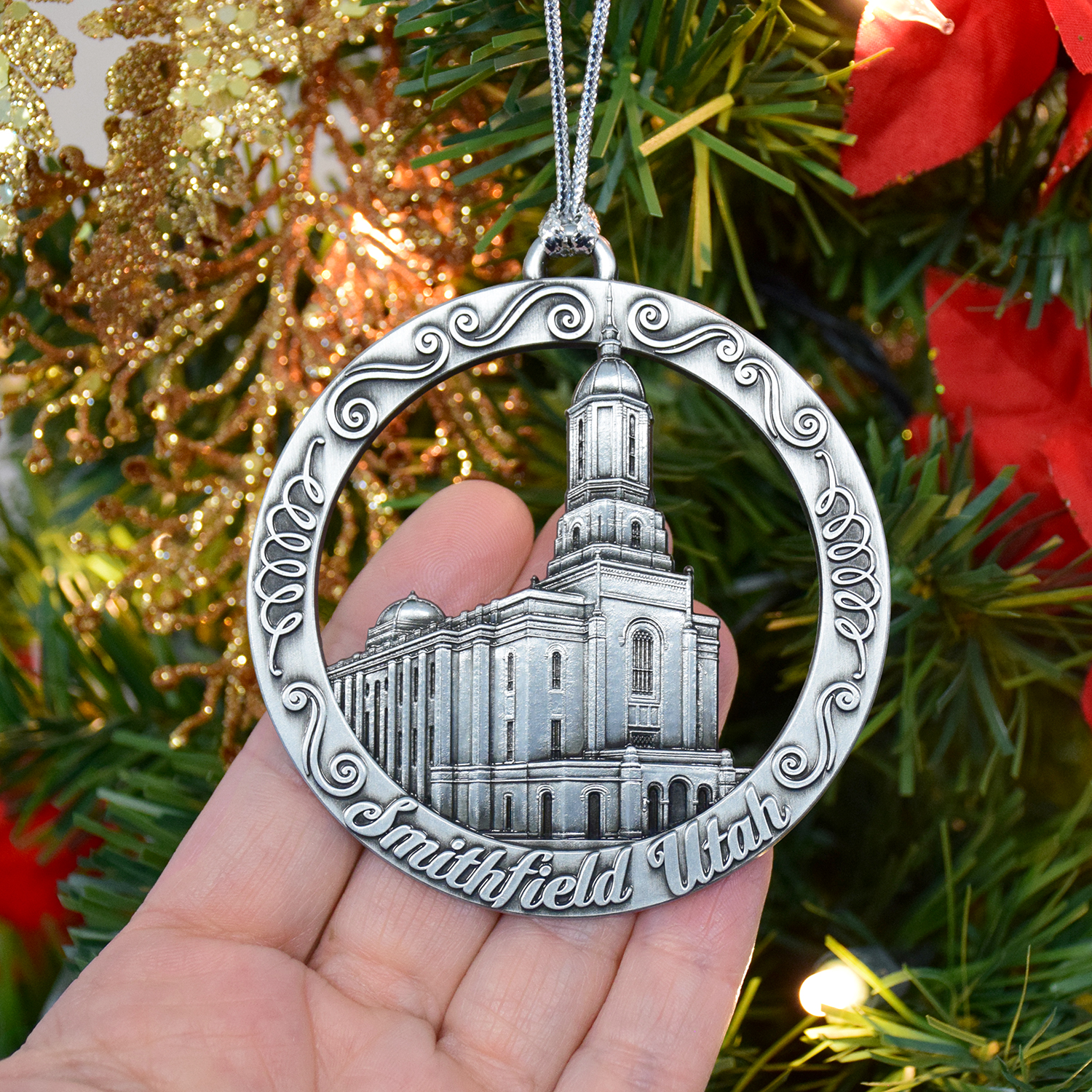 Smithfield Utah Temple Ornament, , large