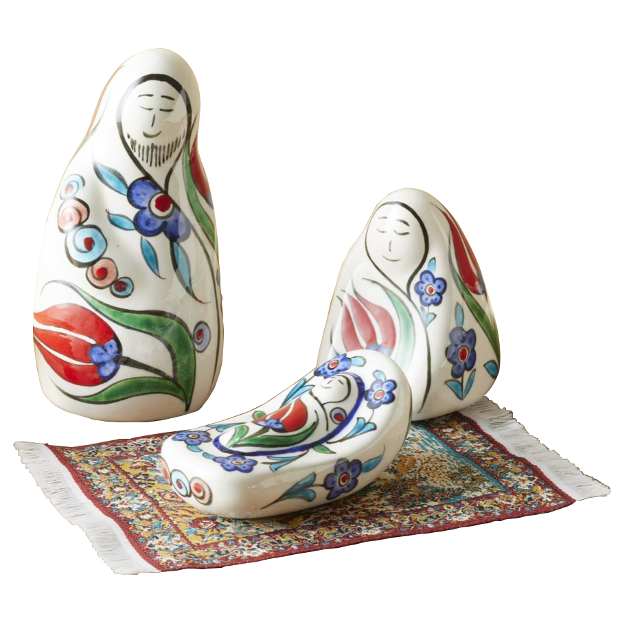 Handmade Turkish Nicean Ceramic Nativity, , large image number 0
