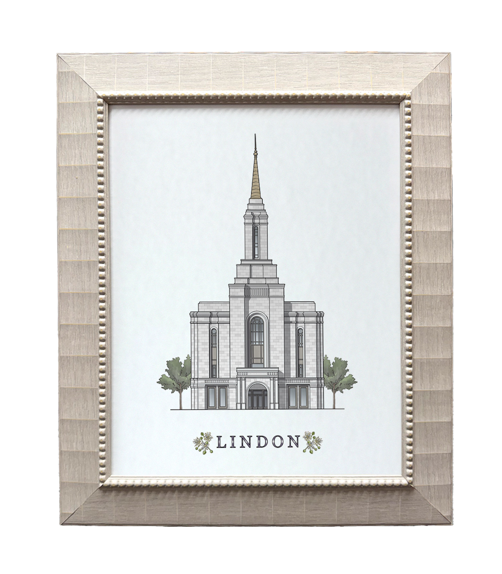 Lindon Utah Temple (15x18 Framed Paper Print)