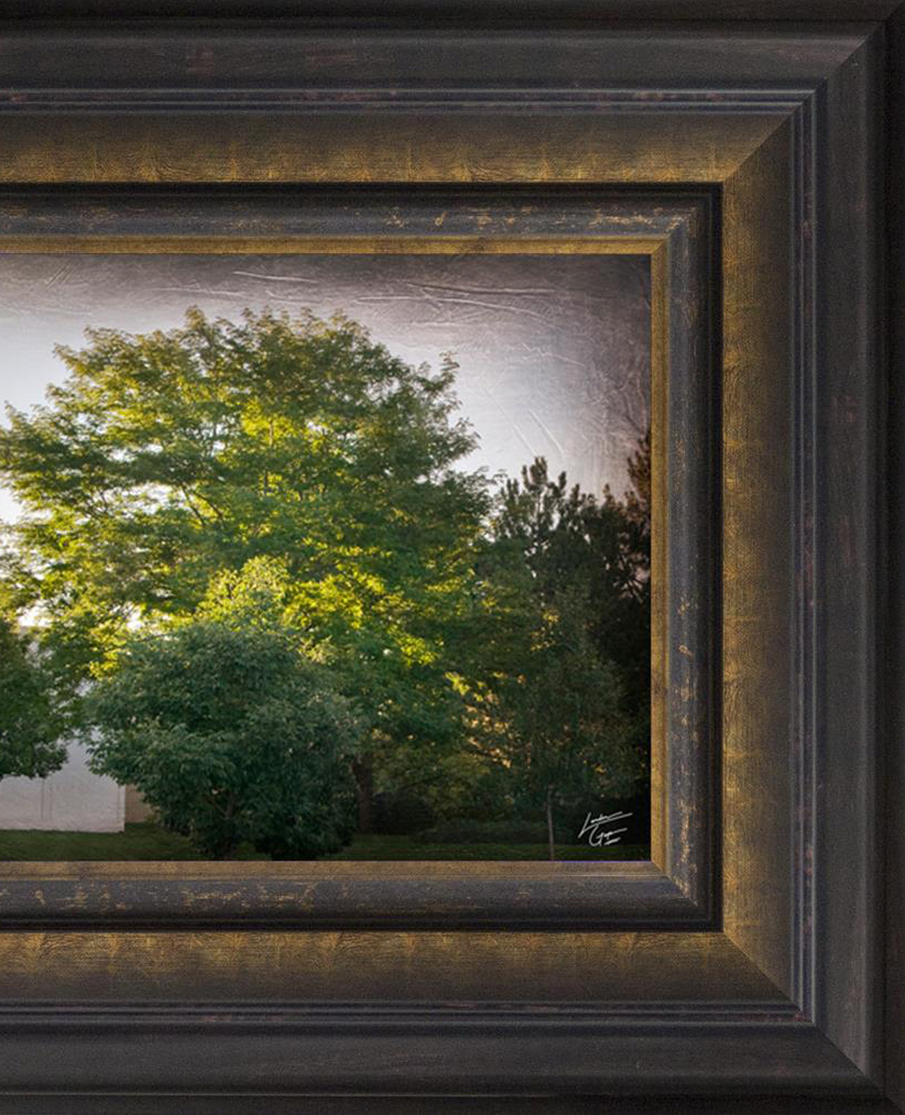 Denver Temple, the Day Dawn is Breaking (19x48 Canvas Framed Art), , large image number 4