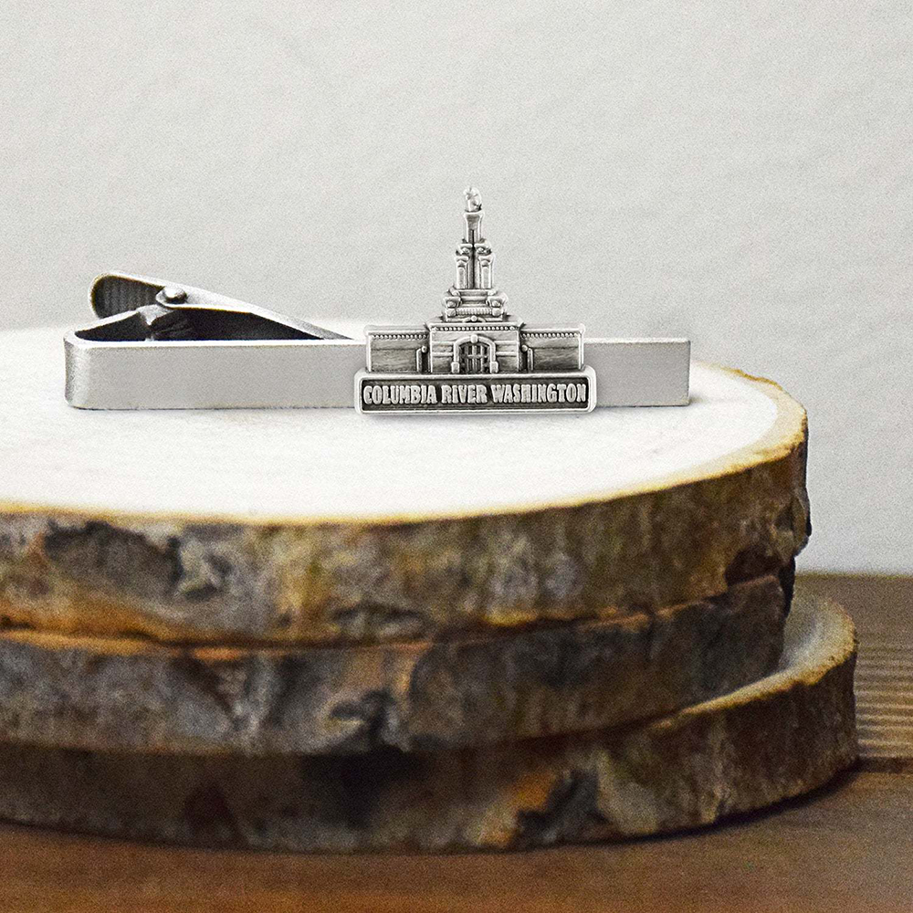 Columbia River Temple Tie Bar Silver, , large