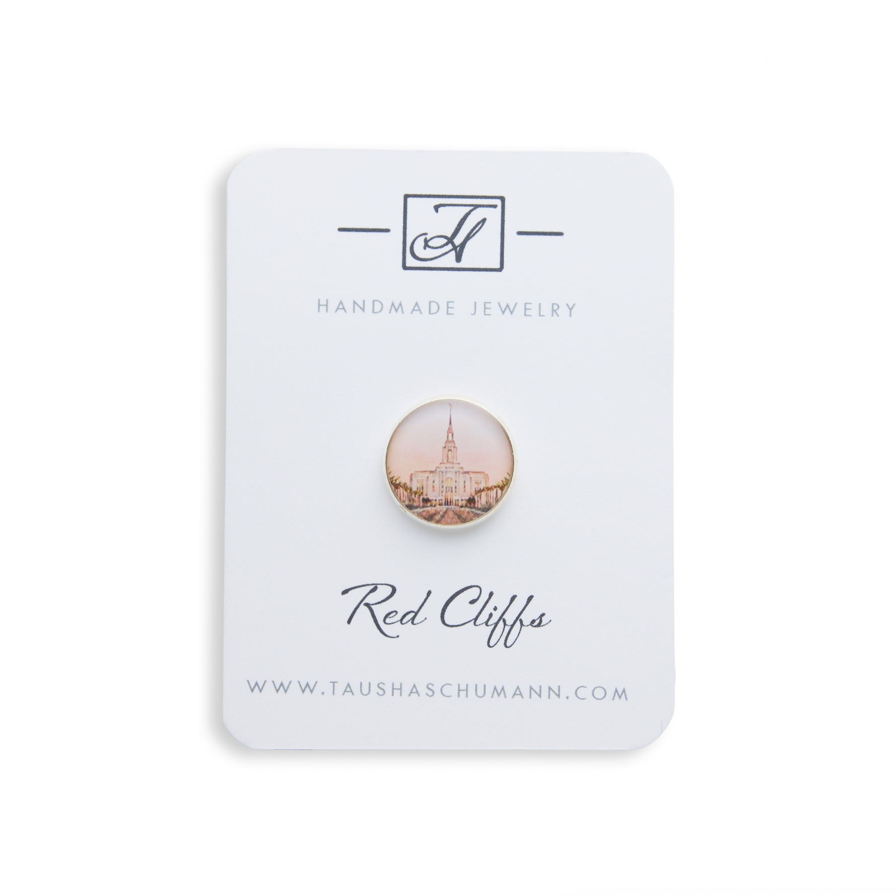 Red Cliffs Utah Temple Pin