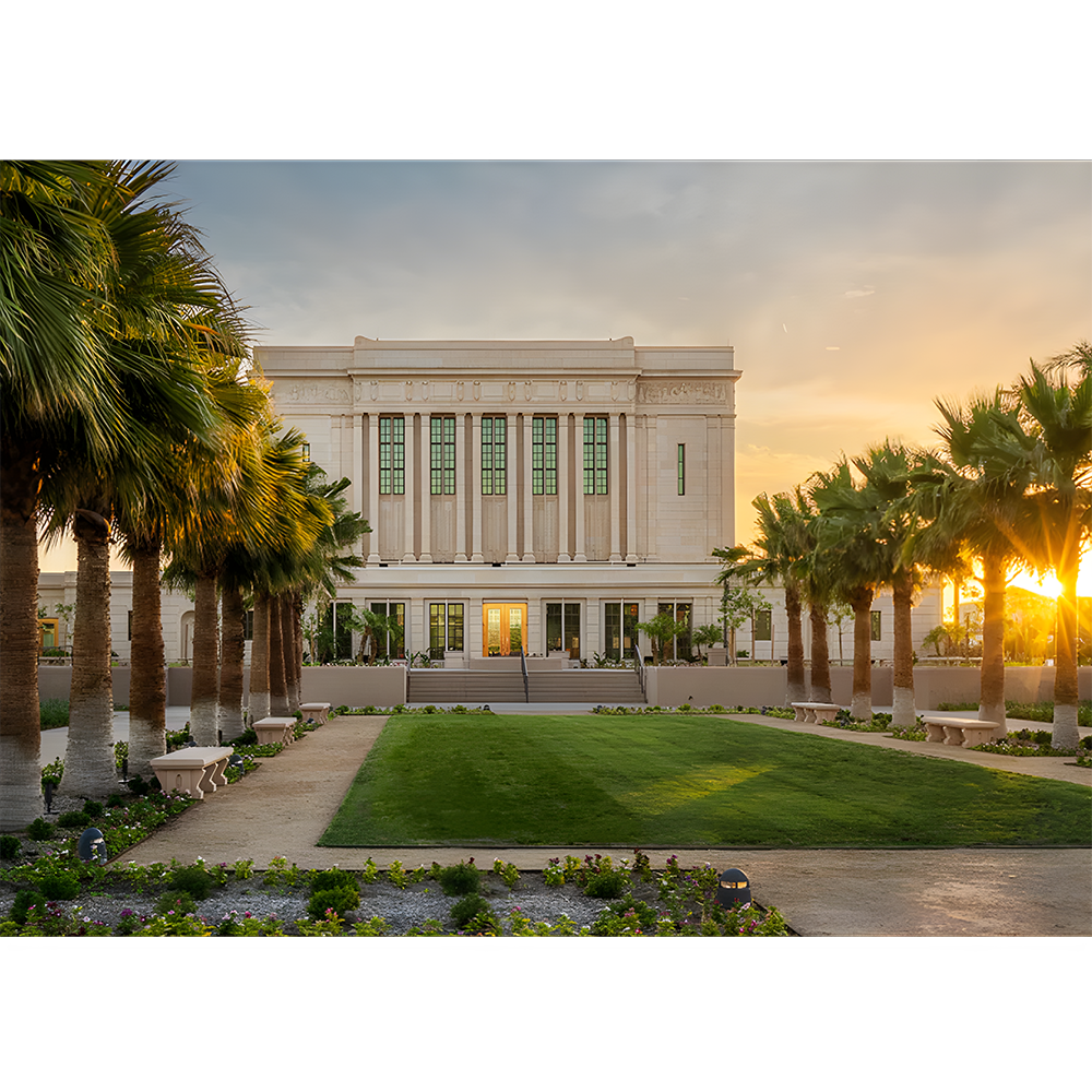 Mesa Arizona Temple - Fire of the Covenant Print