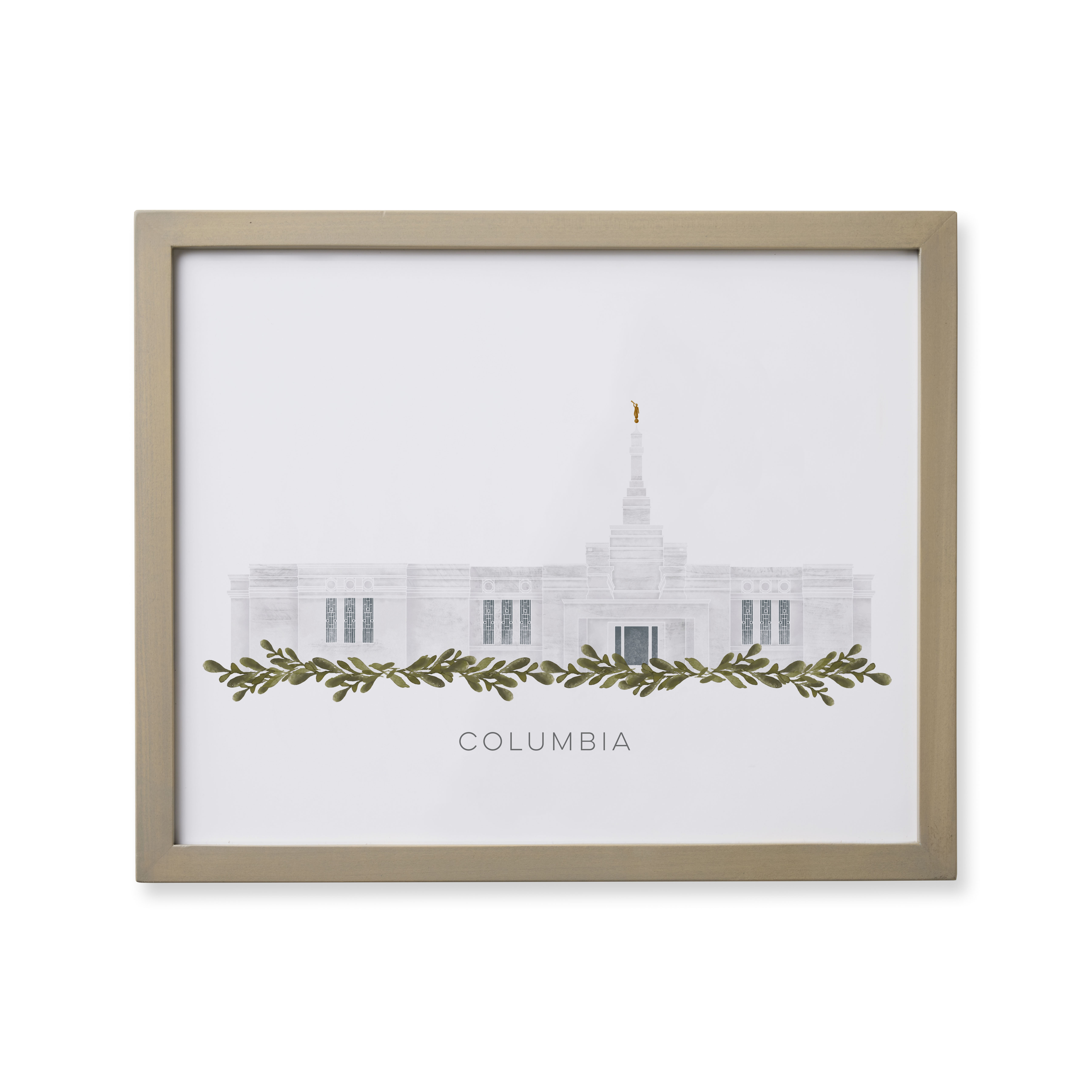 Columbia South Carolina Temple (18x22 Framed Paper Print)