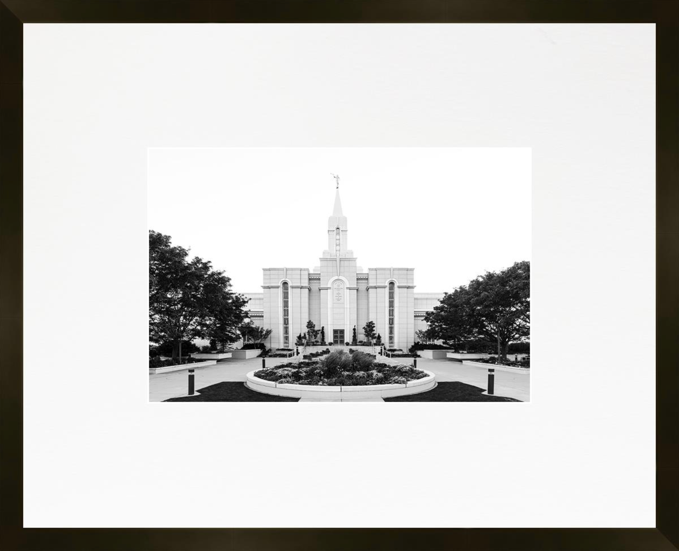 Bountiful Utah Temple, Place of Peace (21x17 Framed Paper Print)