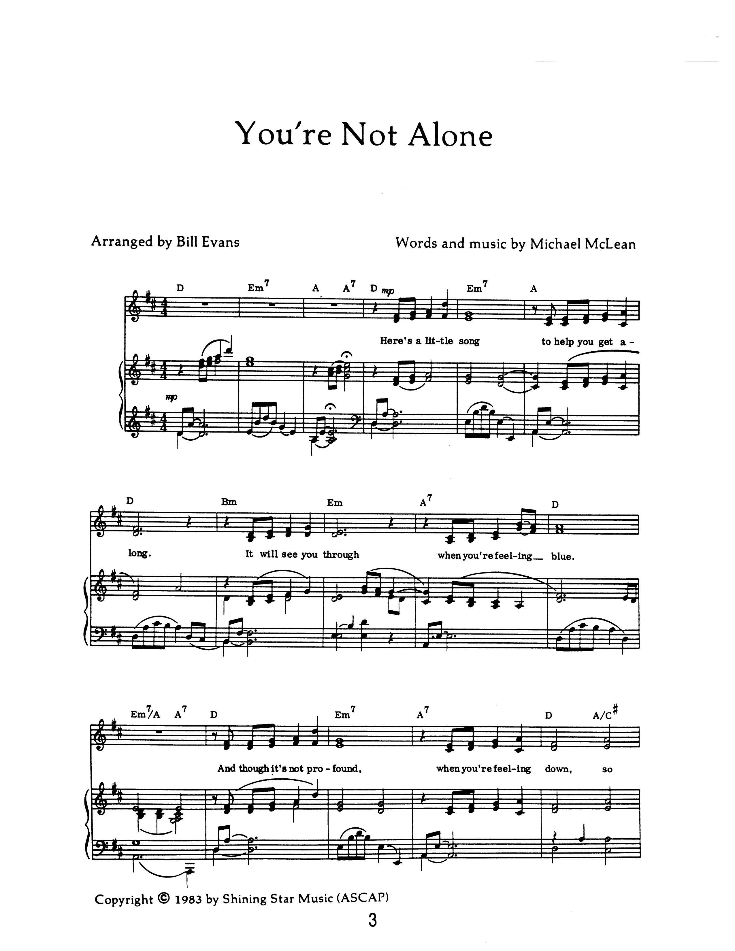 You're Not Alone