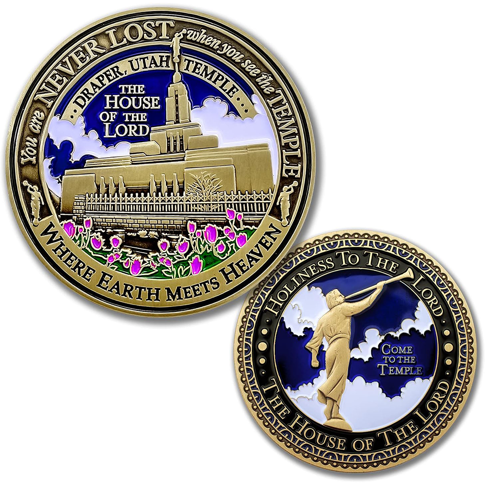 Draper Utah Temple Medallion Coin, , large image number 3