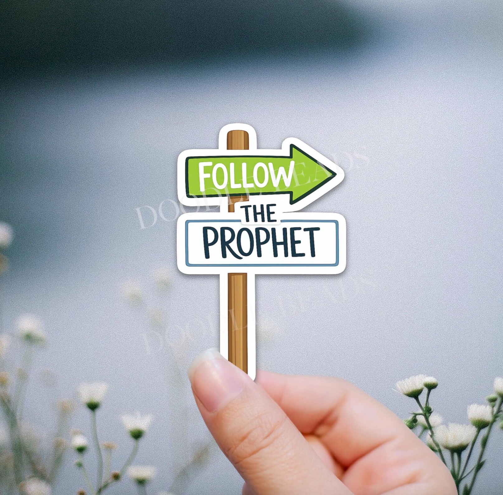 Follow the Prophet Sticker, , large