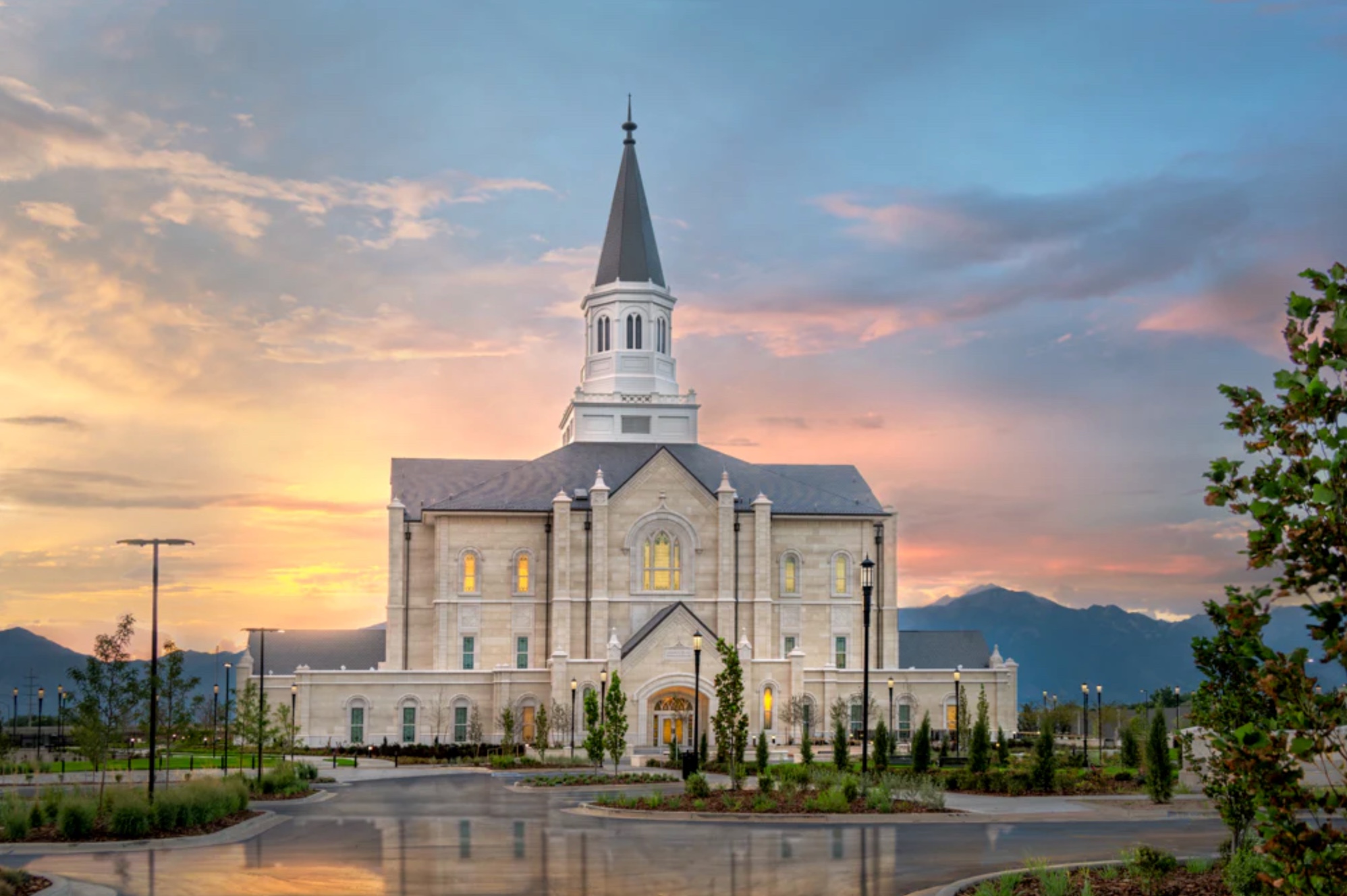 Taylorsville Utah Temple - Covenant Path Print