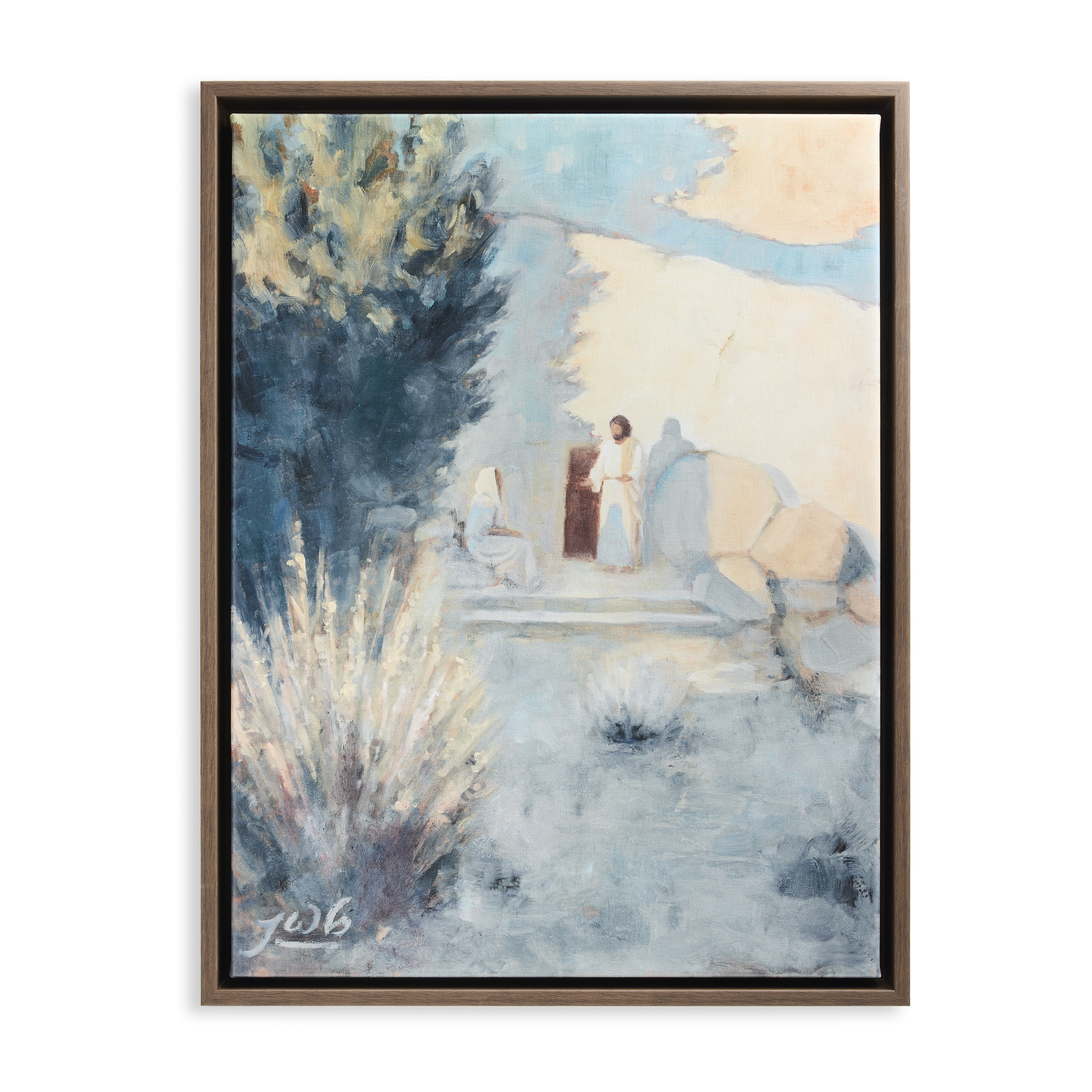 The First Witness (21x16 Framed Canvas Print)