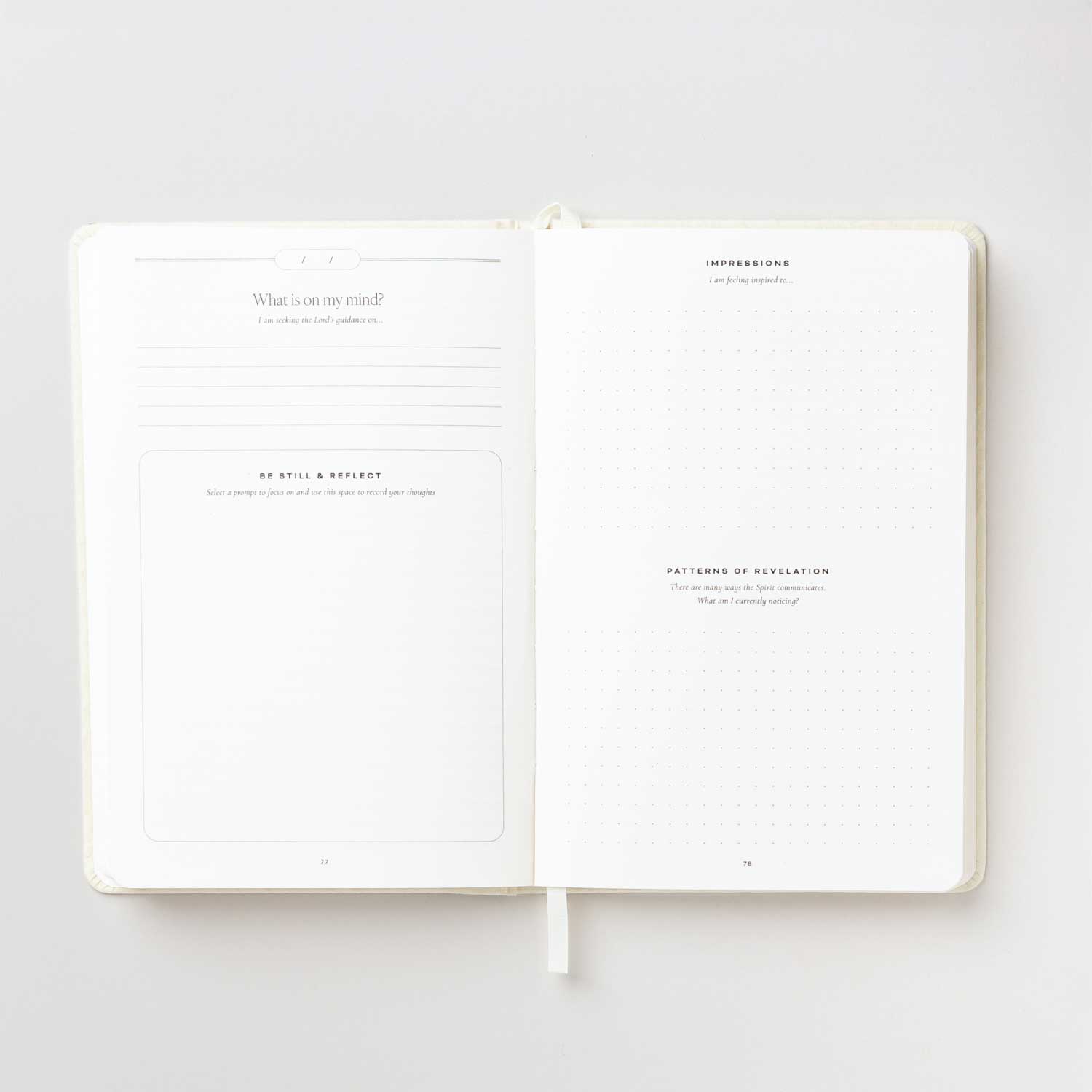 Be Still Linen Hardcover Journal, , large image number 2