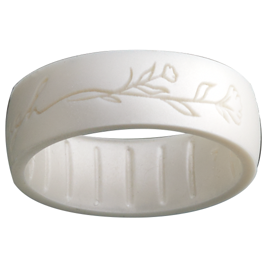 Silicone More Than Enough White Pearl Ring