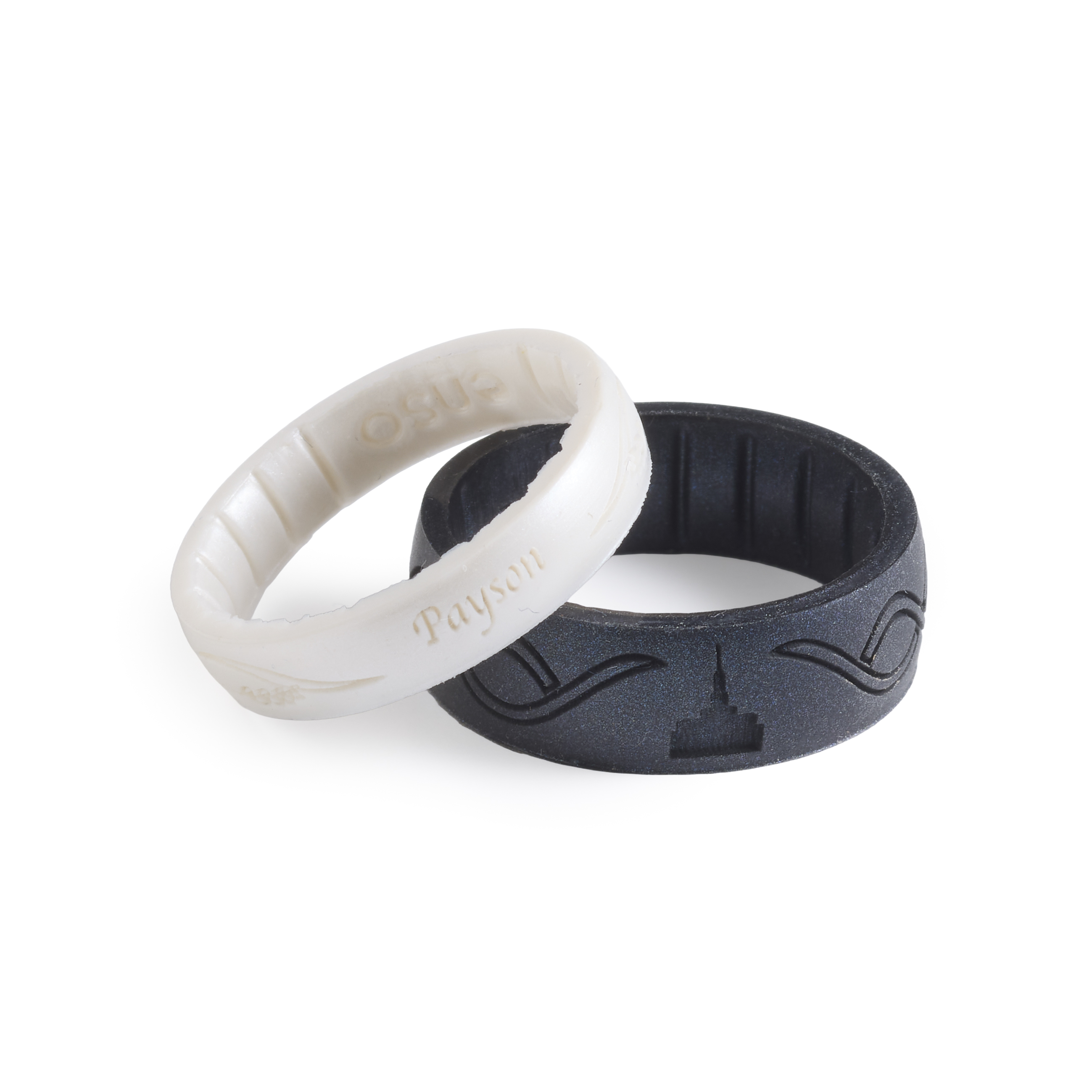 Payson Temple Thin Silicone Ring, , large image number 2