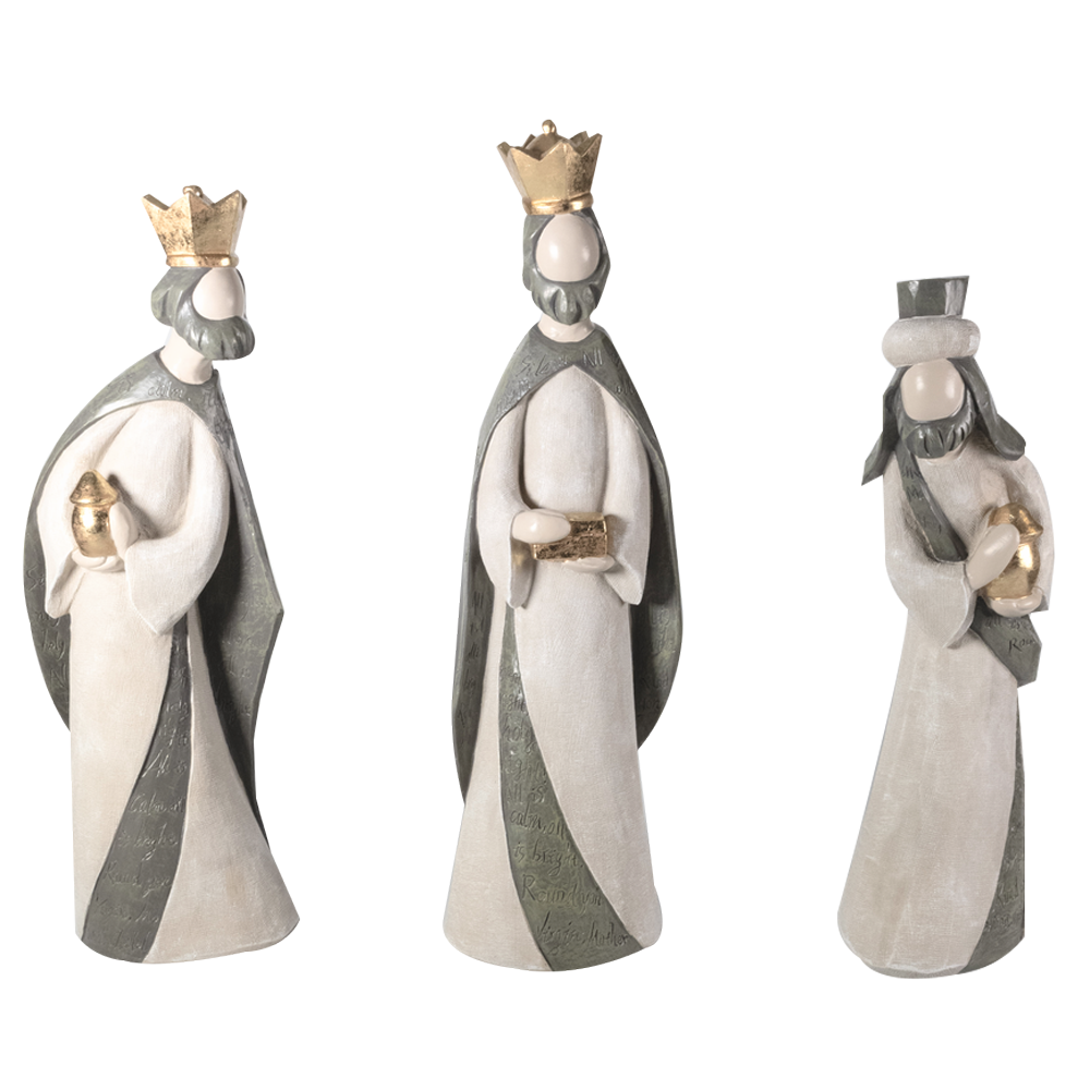 Wise Men Silent Night Resin Nativity