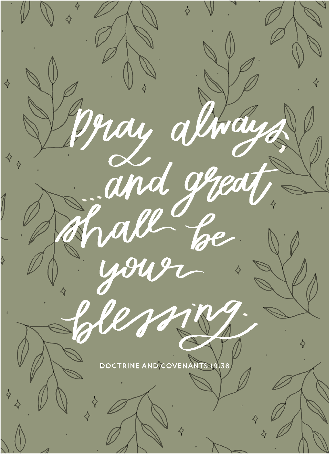 Pray Always Print