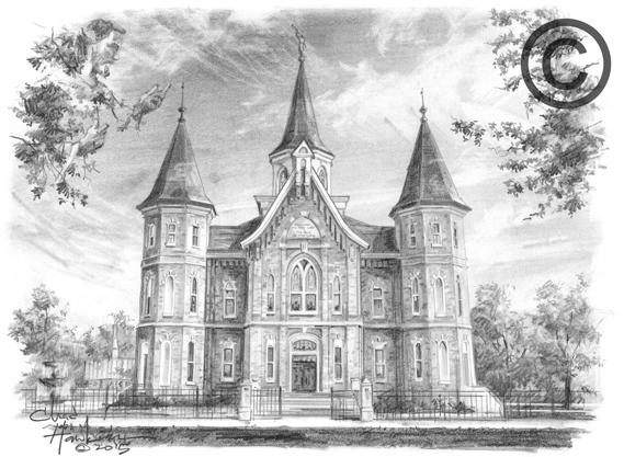 Provo City Center Temple Black and White Recommend Holder, , large