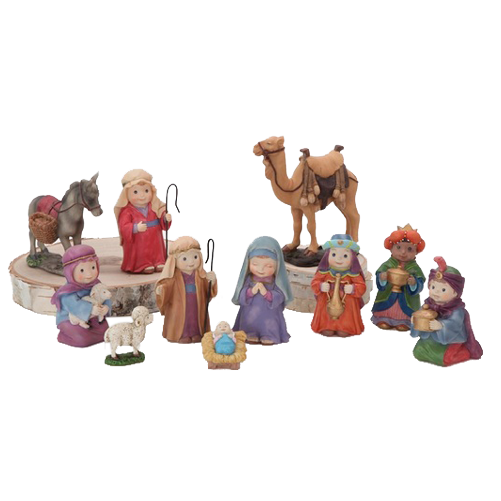 Children's Colorful Resin Nativity