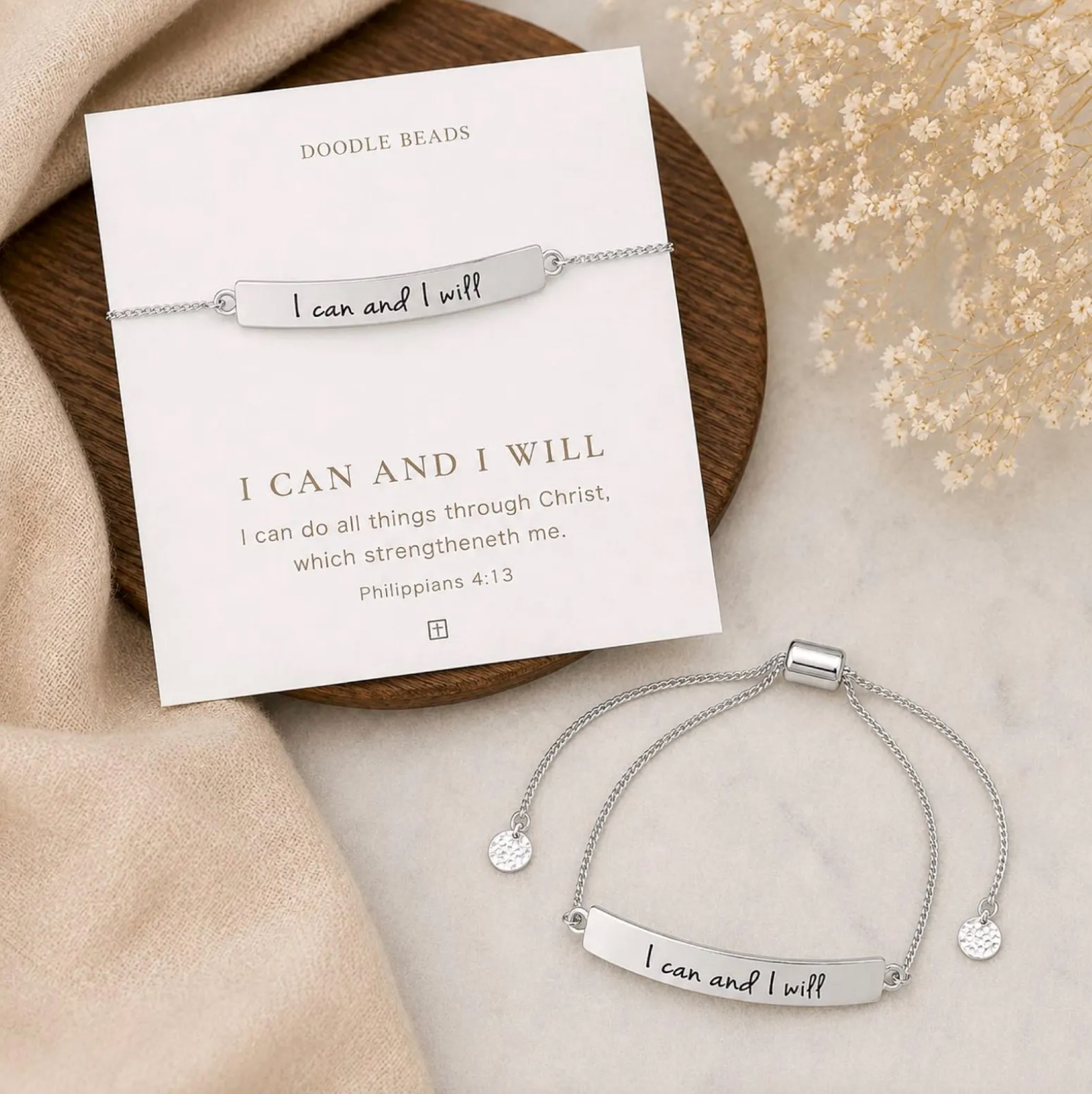 I Can and I Will Adjustable Bracelet, , large image number 2