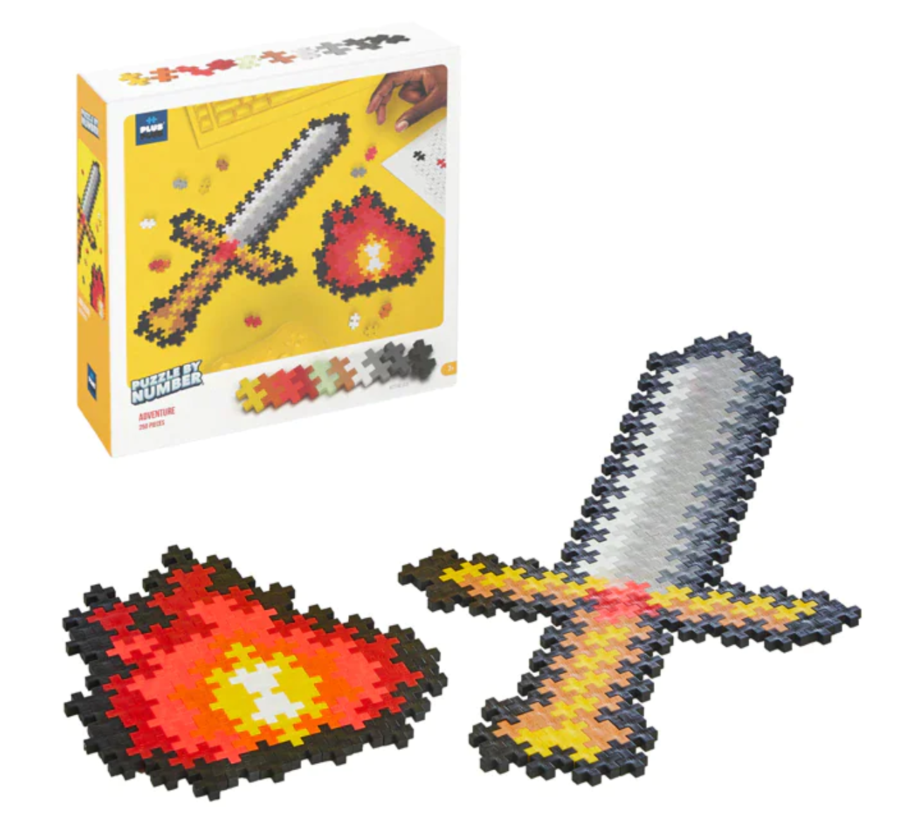 Plus Plus Puzzle by Number Adventure Puzzle (250 Piece)