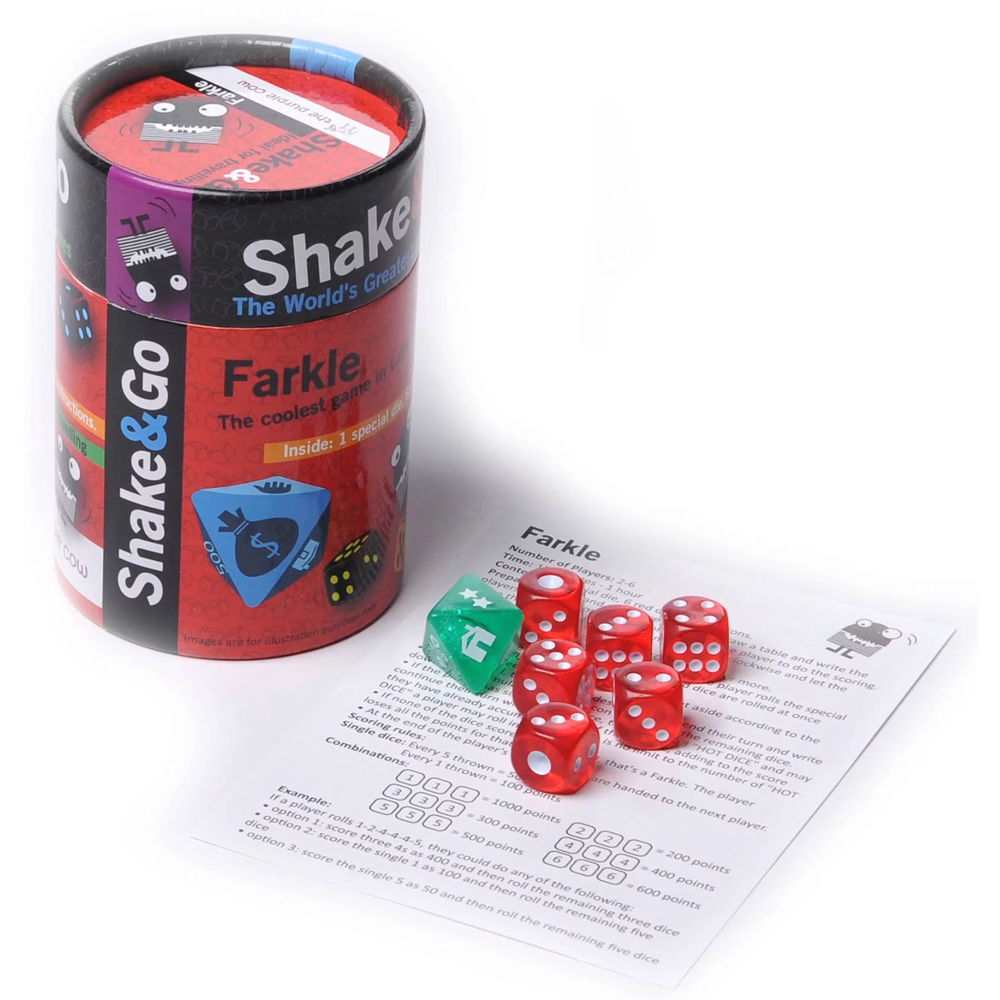 Shake and Go Farkle Dice Game, , large
