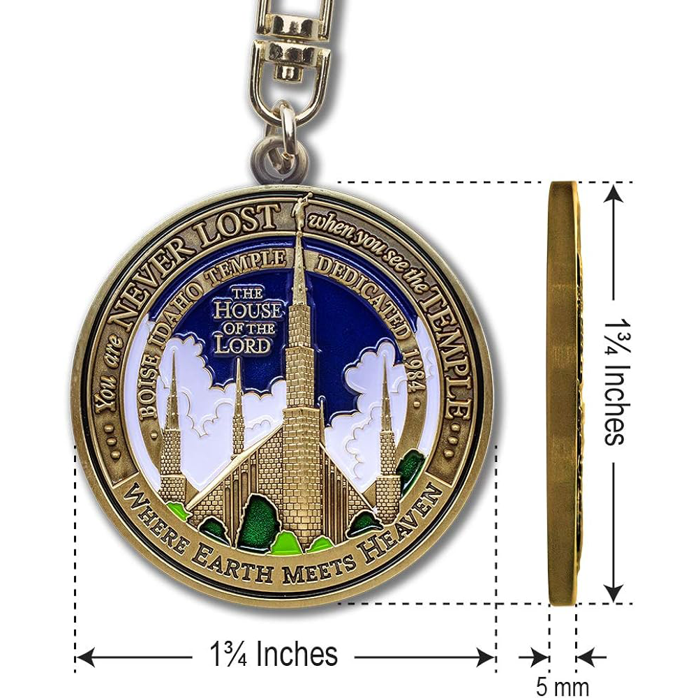 Boise Idaho Temple Keychain, , large