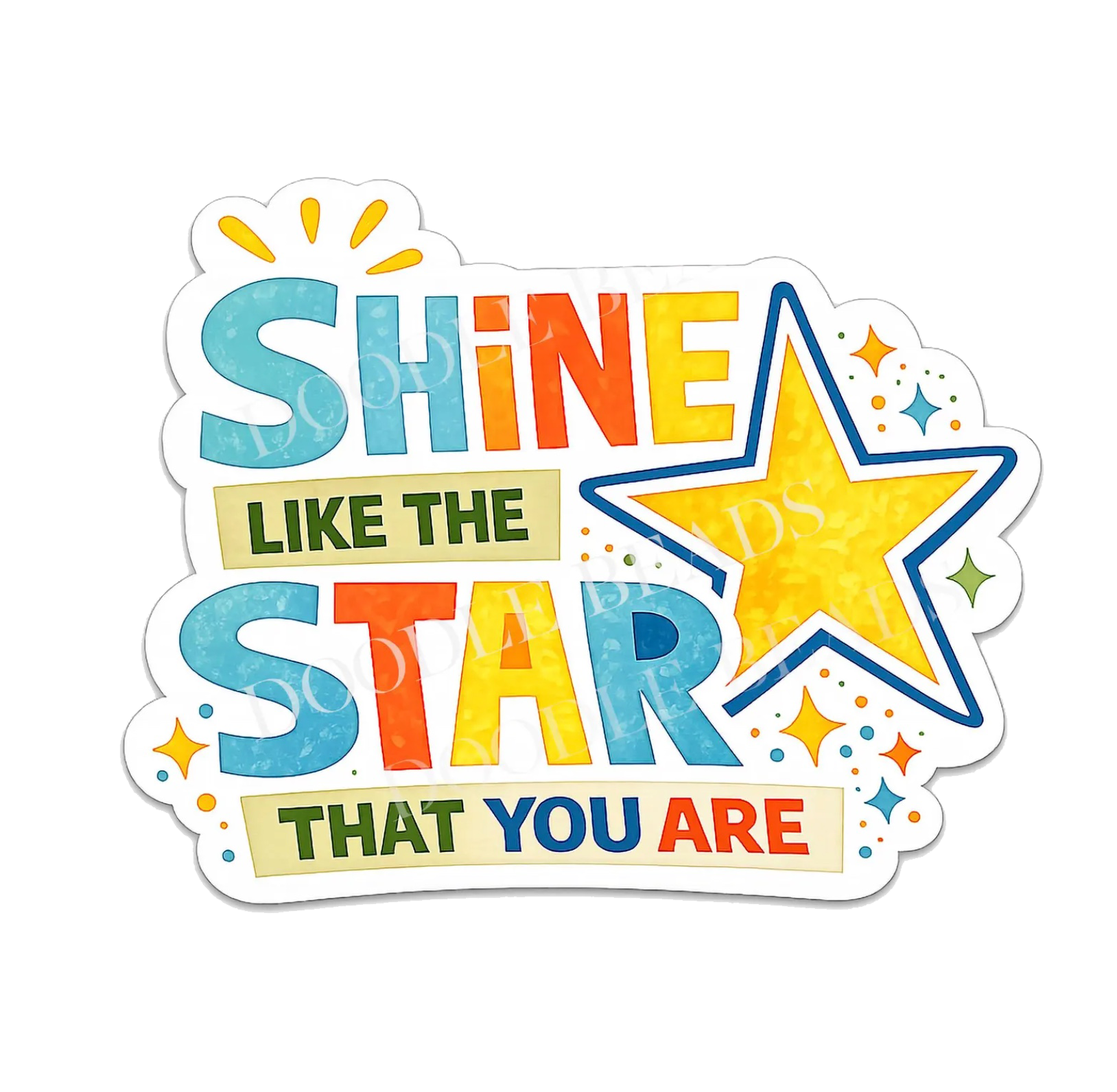 Shine Like a Star Sticker
